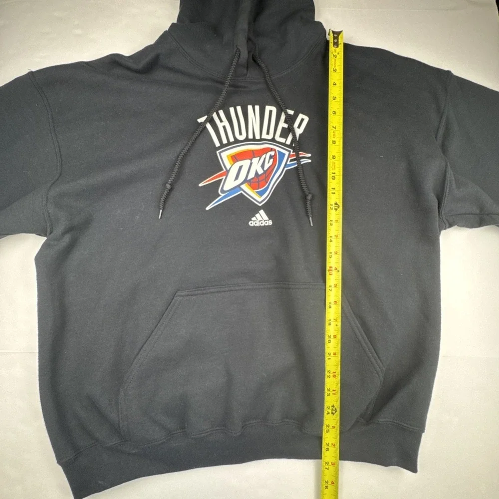 Adidas Mens Oklahoma City Thunder Hoodie XL Cotton Blend NBA Basketball Sports